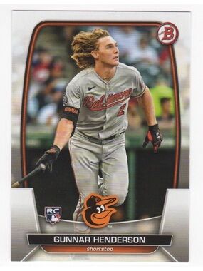 🔥NOW $3🔥 Gunnar Henderson 2023 Baltimore Orioles Rookie RC Baseball Card
